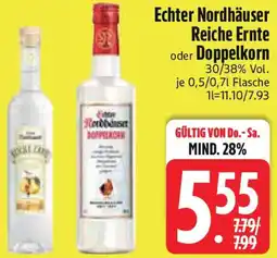 Edeka Echter Nordhäuser Reiche Ernte oder Doppelkorn Angebot