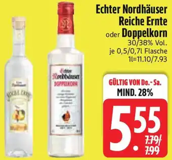 Edeka Echter Nordhäuser Reiche Ernte oder Doppelkorn Angebot