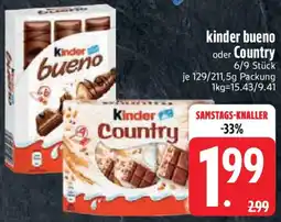 Edeka kinder bueno oder Country Angebot