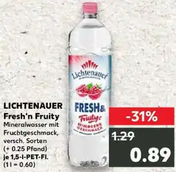 Kaufland LICHTENAUER Fresh'n Fruity Angebot