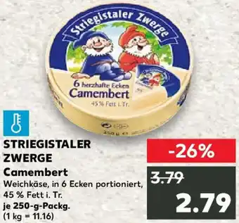 Kaufland STRIEGISTALER ZWERGE Camembert Angebot