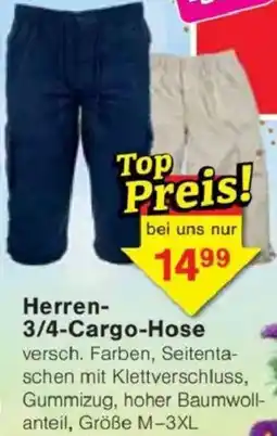 Jawoll Herren 3/4-Cargo-Hose Angebot