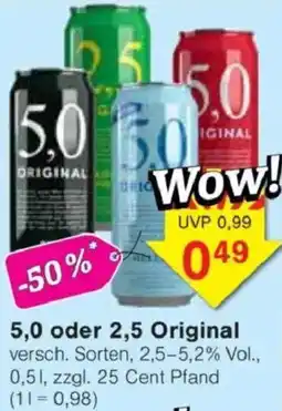 Jawoll 5,0 oder 2,5 Original Angebot