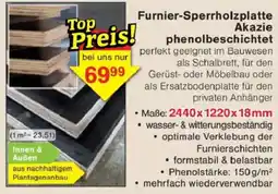 Jawoll Furnier-Sperrholzplatte Akazie phenolbeschichtet Angebot