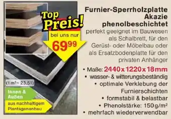 Jawoll Furnier-Sperrholzplatte Akazie phenolbeschichtet Angebot