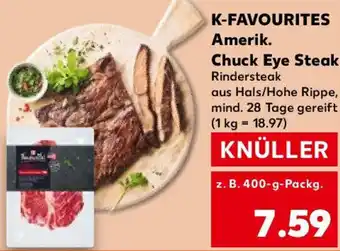 Kaufland K-FAVOURITES Amerik. Chuck Eye Steak Angebot