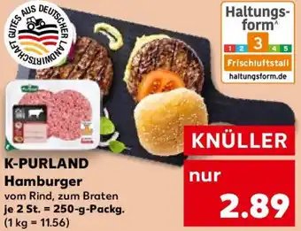 Kaufland K-PURLAND Hamburger Angebot