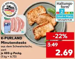 Kaufland K-PURLAND Minutensteaks Angebot