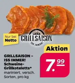 NETTO GRILLSAISON – ISS IMMER! Schweine-Grillkoteletts Angebot