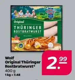 NETTO Wolf Original Thüringer Rostbratwurst Angebot