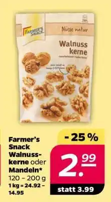 NETTO Farmer’s Snack Walnusskerne oder Mandeln Angebot