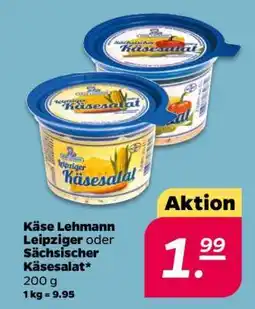 NETTO Käse Lehmann Leipziger oder Sächsischer Käsesalat Angebot