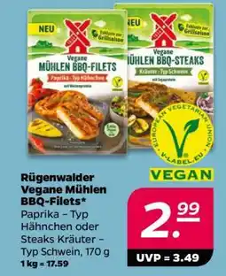 NETTO Rügenwalder Vegane Mühlen BBQ-Filets Angebot