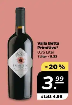 NETTO Valla Betta Primitivo Angebot