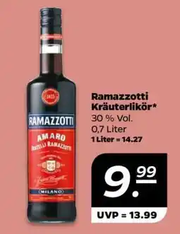 NETTO Ramazzotti Kräuterlikör Angebot