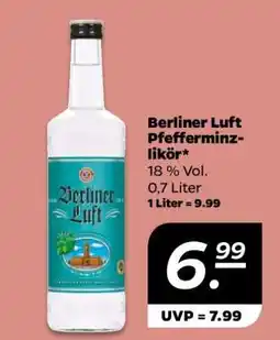 NETTO BERLINER LUFT Pfefferminzlikör Angebot