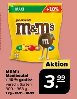 NETTO M&M's Maxibeutel + 10% gratis Angebot