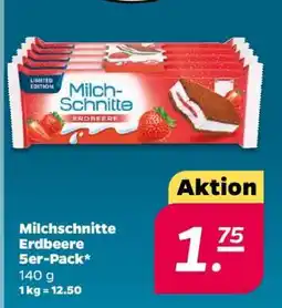 NETTO Milchschnitte Erdbeere 5er-Pack Angebot