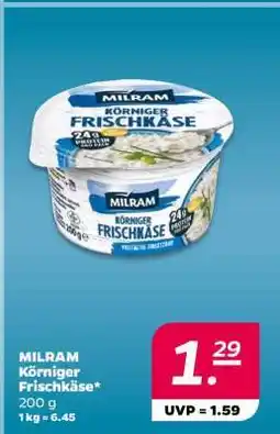 NETTO Milram Körniger Frischkäse Angebot