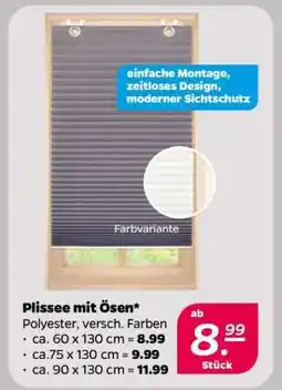 NETTO Plissee mit Ösen Angebot