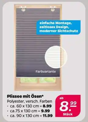 NETTO Plissee mit Ösen Angebot