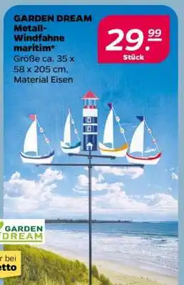 NETTO GARDEN DREAM Metall-Windfahne maritim Angebot