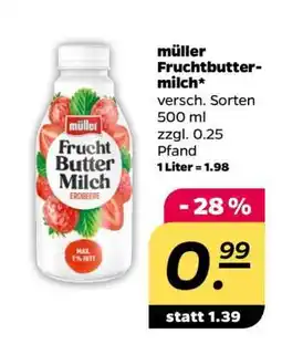 NETTO Müller Fruchtbuttermilch Angebot