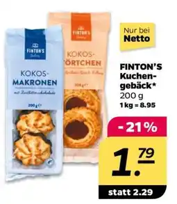NETTO FINTON'S Kuchengebäck Angebot