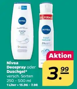 NETTO Nivea Deospray oder Duschgel Angebot