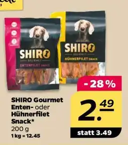 NETTO SHIRO Gourmet Enten- oder Hühnerfilet Snack Angebot