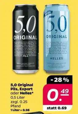 NETTO 5,0 ORIGINAL Pils, Export oder Helles Angebot