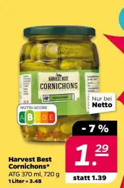 NETTO HARVEST BEST Cornichons Angebot