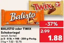 Kaufland BALISTO oder TWIX Schokoriegel Angebot