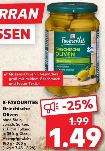Kaufland K-FAVOURITES Griechische Oliven Angebot