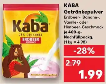 Kaufland KABA Getränkepulver Angebot