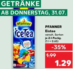 Kaufland PFANNER Eistee Angebot