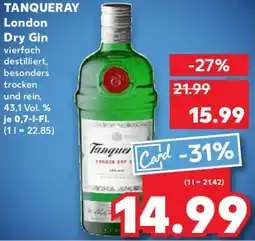 Kaufland TANQUERAY London Dry Gin Angebot