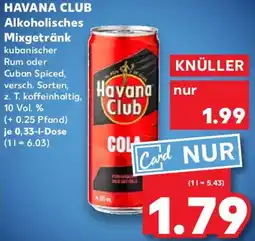 Kaufland HAVANA CLUB Alkoholisches Mixgetränk Angebot