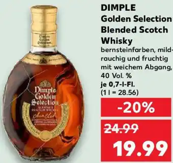 Kaufland DIMPLE Golden Selection Blended Scotch Whisky Angebot