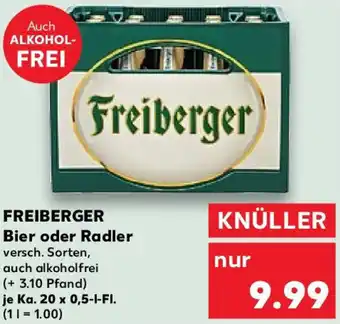 Kaufland FREIBERGER Bier oder Radler Angebot