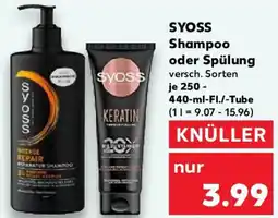 Kaufland SYOSS Shampoo oder Spülung Angebot