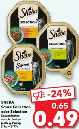 Kaufland SHEBA Sauce Collection oder Selection Angebot