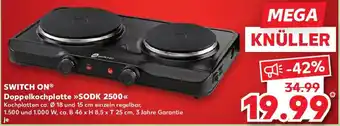 Kaufland SWITCH ON Doppelkochplatte SODK 2500 Angebot