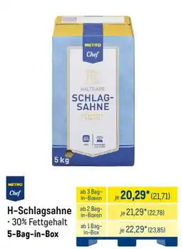 METRO METRO Chef H-Schlagsahne Angebot