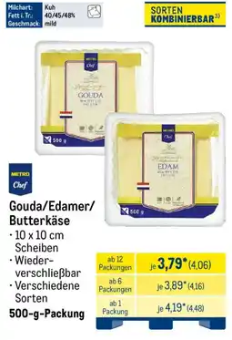 METRO METRO Chef Gouda/Edamer/ Butterkäse Angebot