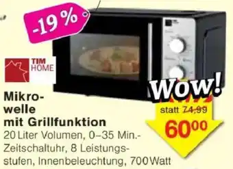 Jawoll TIM HOME Mikrowelle mit Grillfunktion Angebot