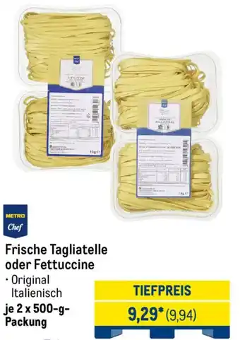 METRO METRO Chef Frische Tagliatelle oder Fettuccine Angebot