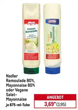 METRO Nadler Remoulade 80%, Mayonnaise 80% oder Vegane Salat- Mayonnaise Angebot