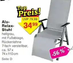 Jawoll Alu Relax Stuhl Angebot