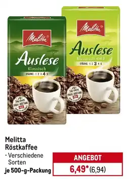 METRO Melitta Röstkaffee Angebot